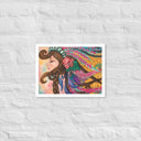 Tru Chief Taíno Queen Premium Framed Mixed Media Print - Art Work by Stay Tru