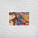 Tru Chief Taíno Queen Premium Framed Mixed Media Print - Art Work by Stay Tru