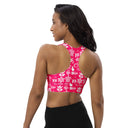 Tru Designs "Isla Soul" Recycled Longline Sports Bra — Puerto Rico Pride - by trudesigns.shop