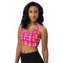 Tru Designs "Isla Soul" Recycled Longline Sports Bra — Puerto Rico Pride - by trudesigns.shop