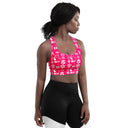 Tru Designs "Isla Soul" Recycled Longline Sports Bra — Puerto Rico Pride - by trudesigns.shop