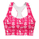 Tru Designs "Isla Soul" Recycled Longline Sports Bra — Puerto Rico Pride - by trudesigns.shop