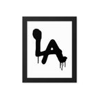 LA Spray paint - Framed poster - Art Work by trudesigns.shop