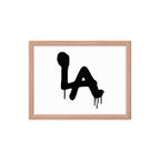 LA Spray paint - Framed poster - Art Work by trudesigns.shop
