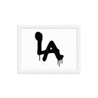 LA Spray paint - Framed poster - Art Work by trudesigns.shop