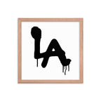LA Spray paint - Framed poster - Art Work by trudesigns.shop