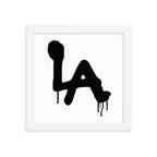 LA Spray paint - Framed poster - Art Work by trudesigns.shop