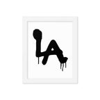 LA Spray paint - Framed poster - Art Work by trudesigns.shop