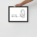 Listen to your heart - Framed poster - Art Work by trudesigns.shop