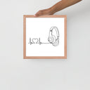 Listen to your heart - Framed poster - Art Work by trudesigns.shop