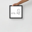 Listen to your heart - Framed poster - Art Work by trudesigns.shop