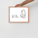 Listen to your heart - Framed poster - Art Work by trudesigns.shop