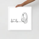 Listen to your heart - Framed poster - Art Work by trudesigns.shop