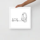 Listen to your heart - Framed poster - Art Work by trudesigns.shop