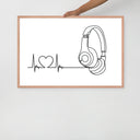 Listen to your heart - Framed poster - Art Work by trudesigns.shop
