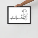 Listen to your heart - Framed poster - Art Work by trudesigns.shop