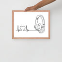 Listen to your heart - Framed poster - Art Work by trudesigns.shop