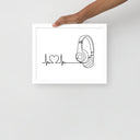 Listen to your heart - Framed poster - Art Work by trudesigns.shop