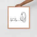 Listen to your heart - Framed poster - Art Work by trudesigns.shop