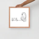 Listen to your heart - Framed poster - Art Work by trudesigns.shop