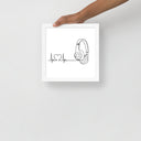 Listen to your heart - Framed poster - Art Work by trudesigns.shop