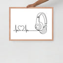 Listen to your heart - Framed poster - Art Work by trudesigns.shop