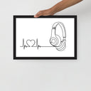Listen to your heart - Framed poster - Art Work by trudesigns.shop