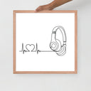 Listen to your heart - Framed poster - Art Work by trudesigns.shop