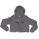 Step To The Beat - Crop Hoodie - Hoodie by trudesigns.shop